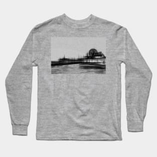 White Noise Santa Monica Pier Long Sleeve T-Shirt